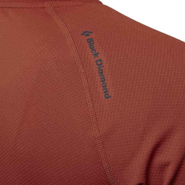 Black Diamond Alpenglow Crew тениска мъжка с дълъг ръкав, изгорено сиена
