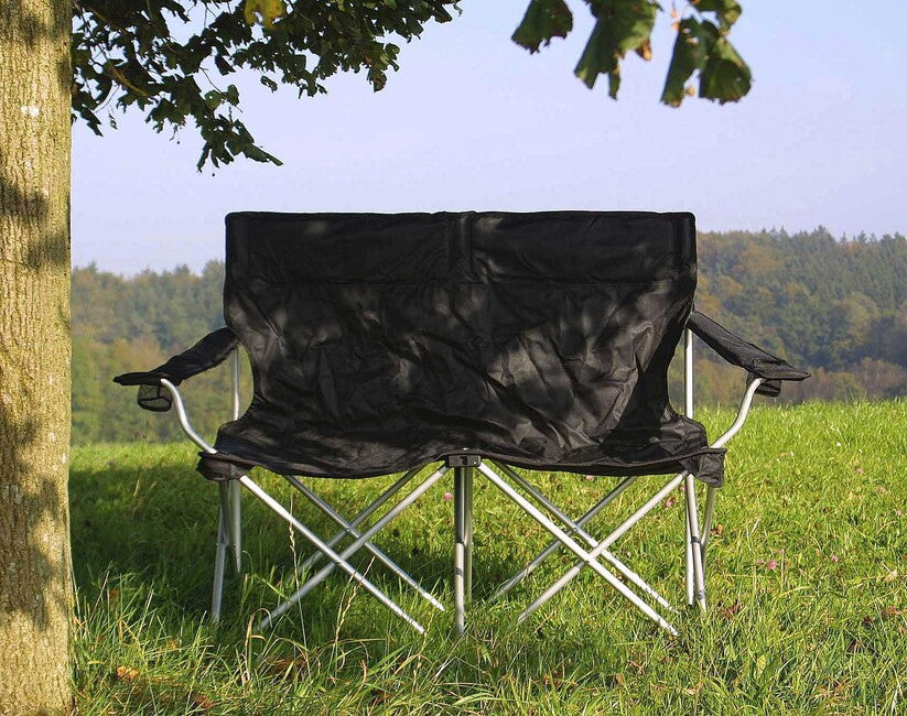 BasicNature Love Seat сгъваемо кресло, черно