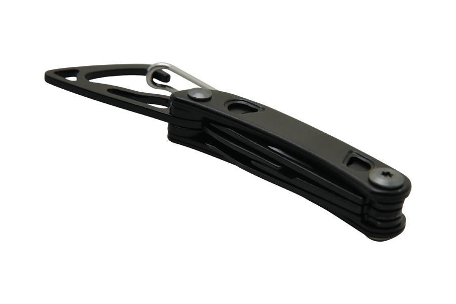 Baladeo ECO205 Tech многофункционален мини нож, 5 функции, черен
