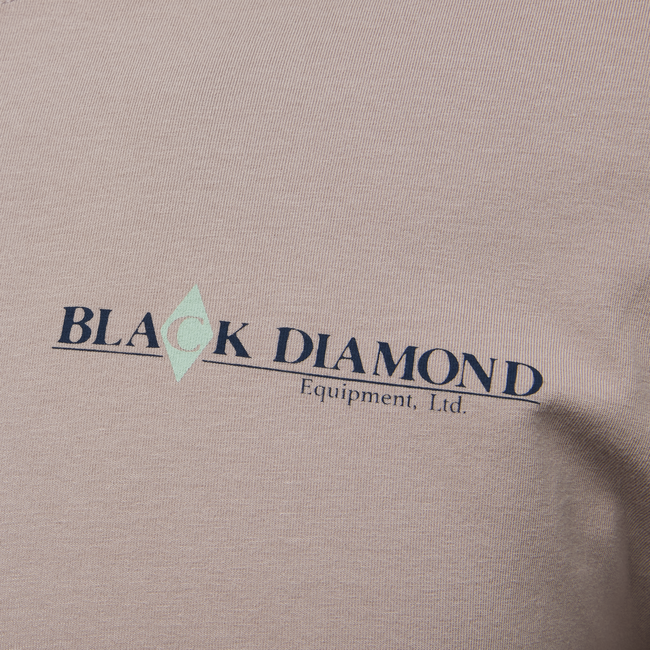 Black Diamond Heritage Wordmark тениска мъжка с дълъг ръкав, бледо лилаво