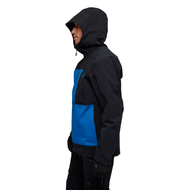 Black Diamond Recon Stretch Pro Shell ски яке мъжко, черно-зимородков