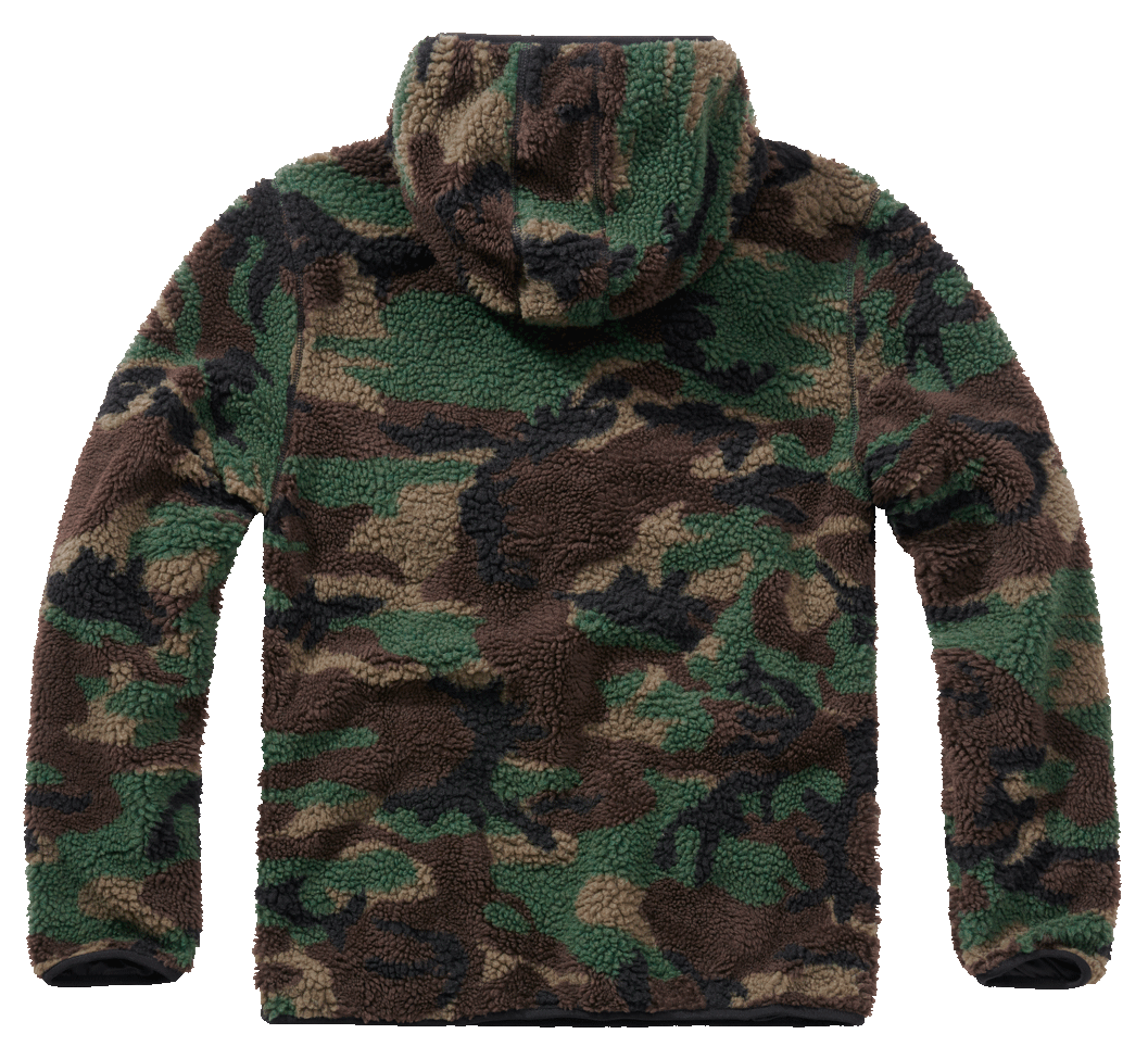 Brandit Teddyfleece Worker flísový pulóver, woodland