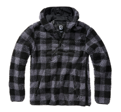 Brandit Teddyfleece Worker φούτερ fleece, μαύρο/γκρι
