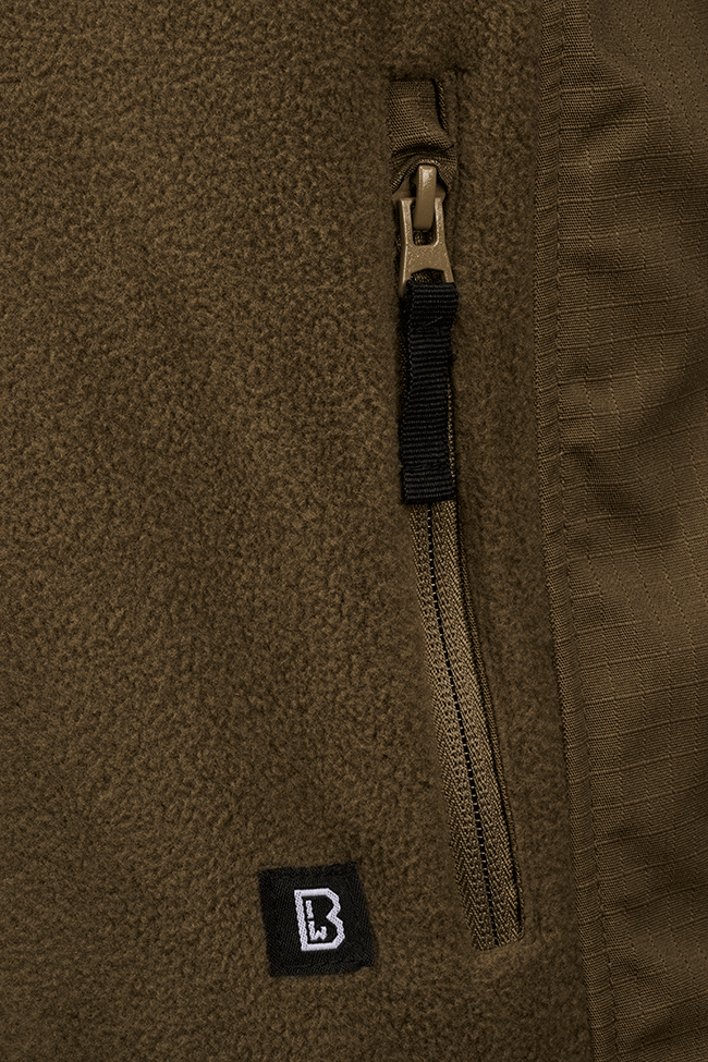 Brandit Fleecejacket bunda Ripstop, olivová