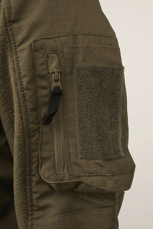 Brandit Fleecejacket bunda Ripstop, olivová