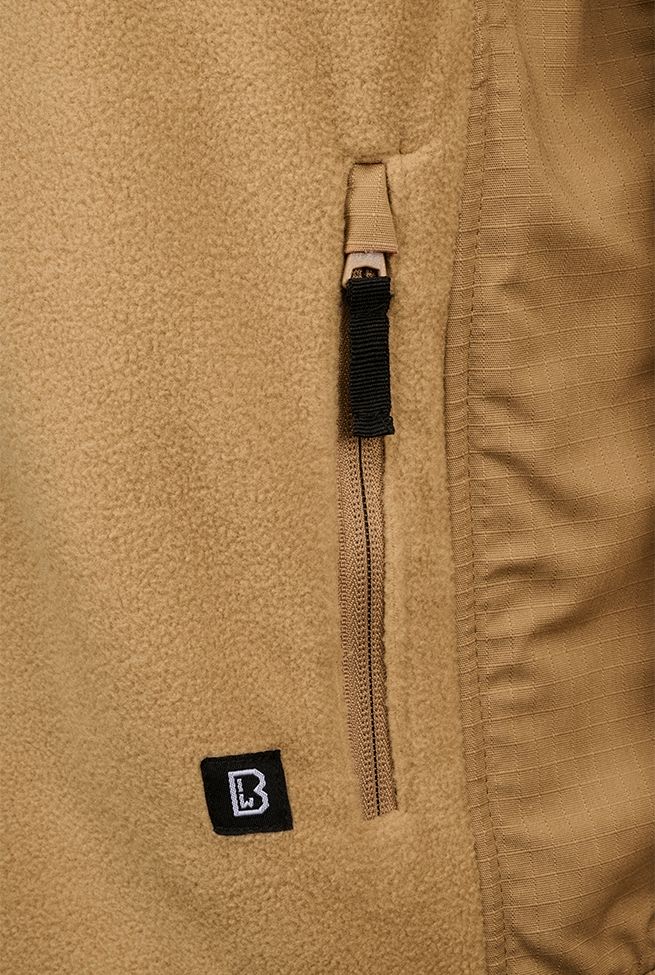 Brandit Fleecejacket Ripstop bunda, camel