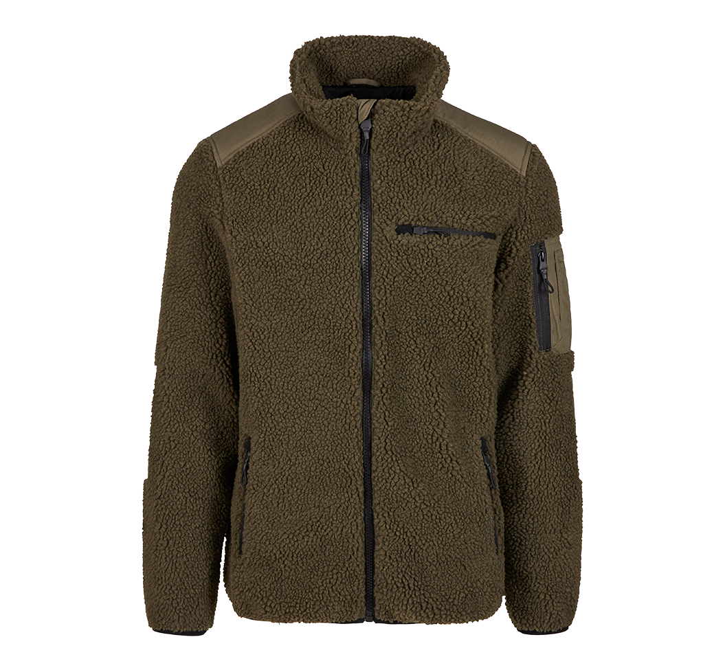 Brandit Ramble pánska bunda flísová Teddyfleece, olivová