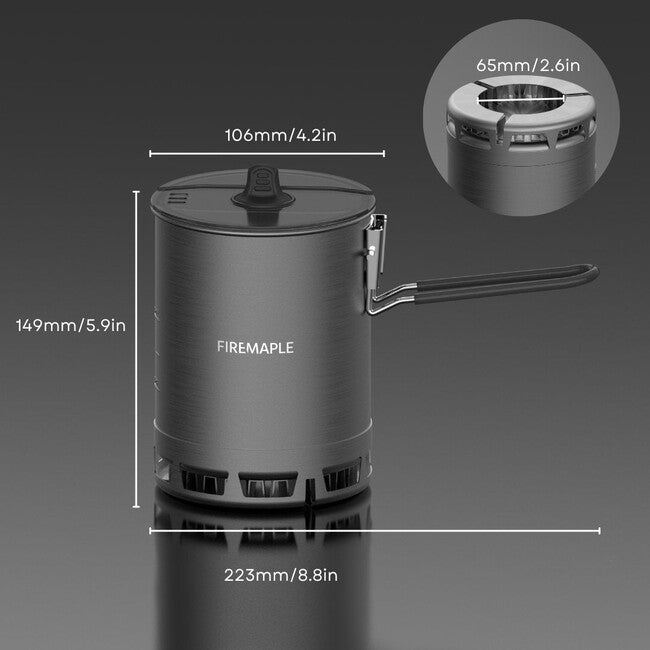 Fire Maple Petrel Ultralight алуминиево канче със капак 600 ml