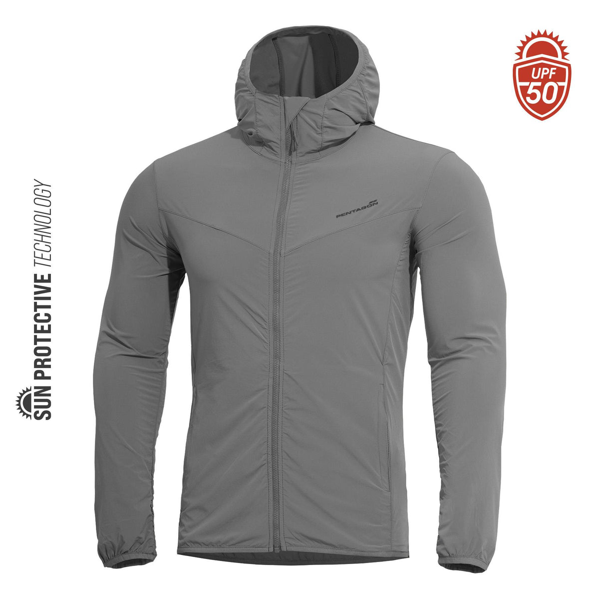 Pentagon Helios Sun SPF +50 Μπουφάν, Cinder Grey