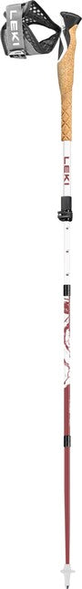 LEKI Cross Trail FX Superlite Compact тректрибни пръти, бяла-розова-черна, 100 - 120 см