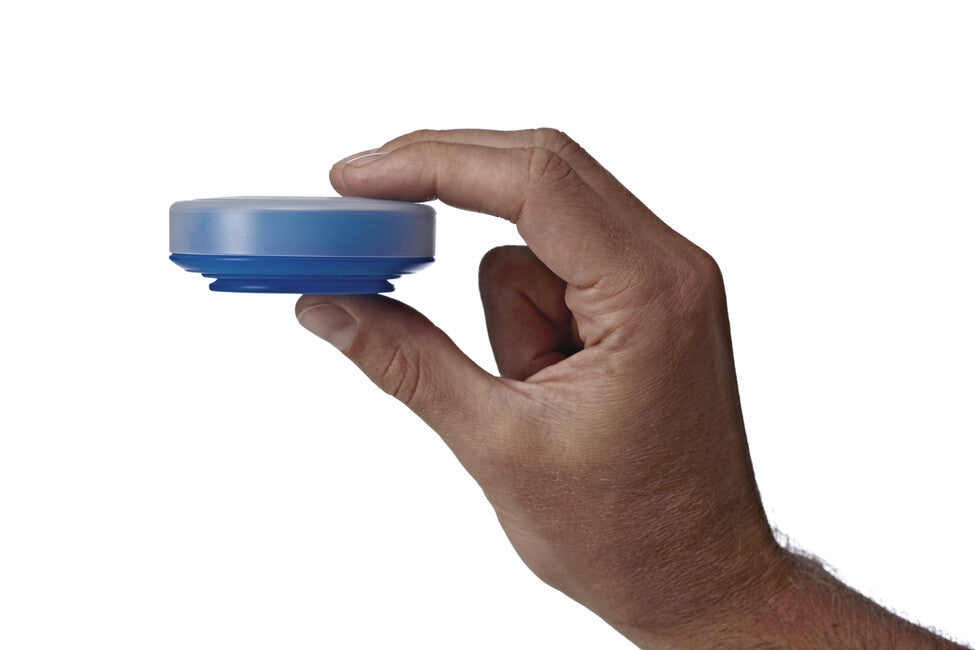 Humangear Go Cup сгъваемо пътна чаша хигиенична опаковане ' GoCup, синя, 118 ml