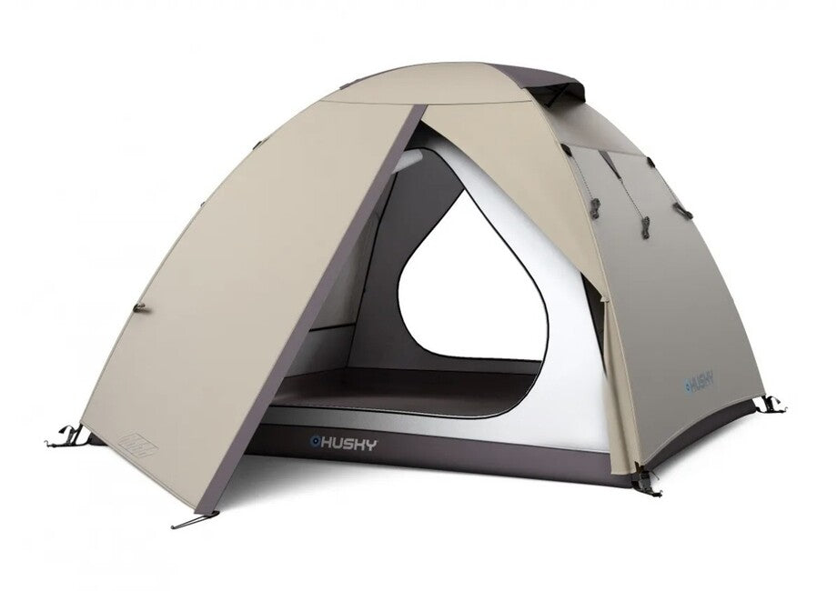 Husky Bird 3 Plus ultralight експедиционна палатка за 3 души, Black Coating light brown