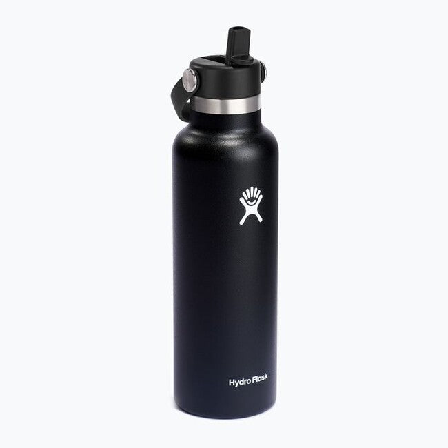 Hydro Flask Standard Flex Straw Cap термобутилка със сламка 621 ml OZ, черна