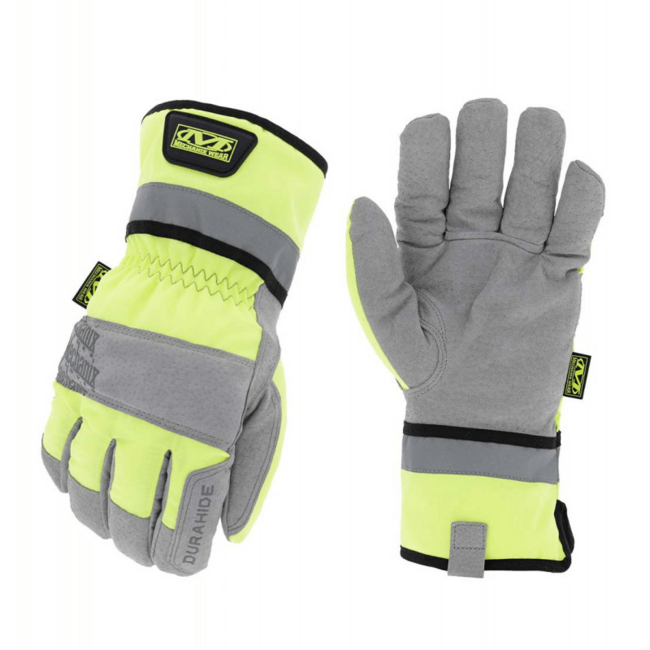 Mechanix ColdWork Gauntlet кожени ръкавици Hi-Viz, жълта