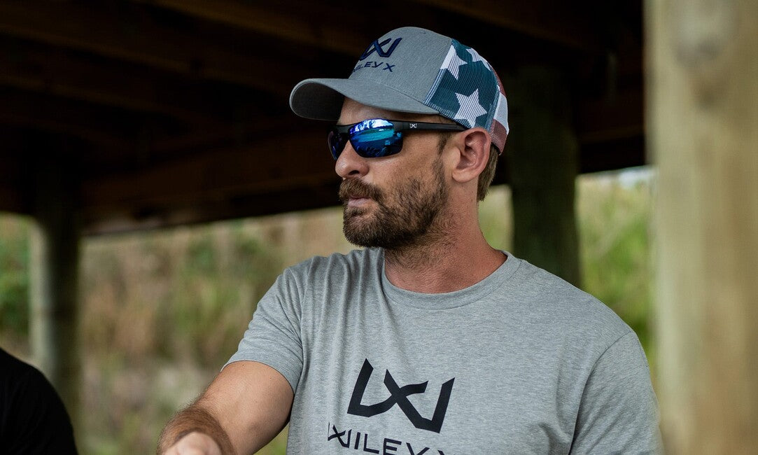 Wiley X Prime Слънчеви очила Captivate Polarized синьо огледало, глосово кристално сиво