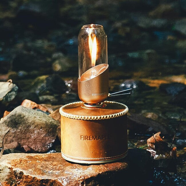 Fire Maple газова лампа с боросиликатно стъкло, оранжева