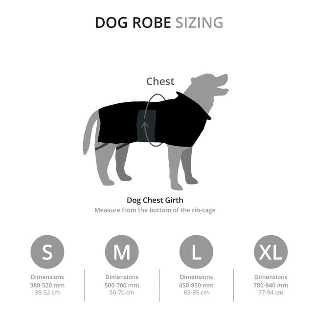 Mountain Paws Dog Robes халат за кучета екстра голям, зелен