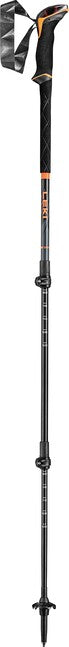 LEKI Sherpa Lite туристически пръти, неонова оранжево-черна-деним синьо, 100 - 135 cm