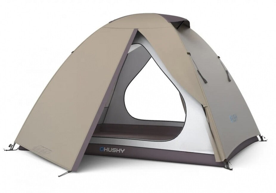Husky Bizam 2 Plus трекинг палатка за 2 души, Black Coating light brown