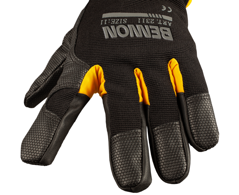 BENNON KALYTOS WTR работни ръкавици Gloves, черни/жълти