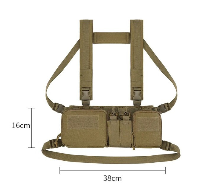 DRAGOWA Tactical Recon тактически гръдни колан Chest риг, CP