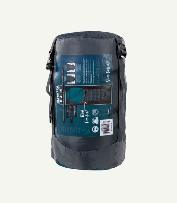 Klymit KSB 35 спален чувал, синьозелено