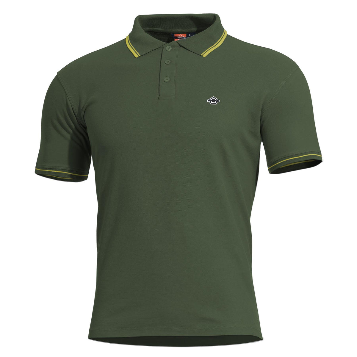 Pentagon Aniketos Stripes polo majica, zelena