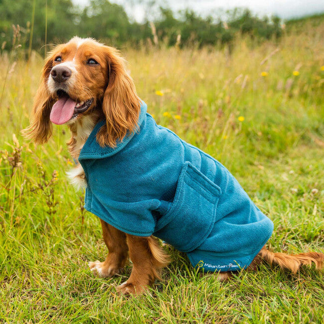 Mountain Paws Dog Robes халат за кучета средни, синьо