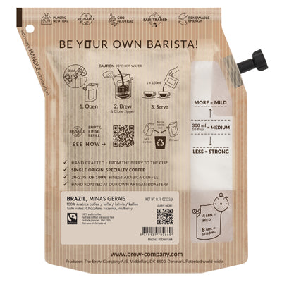 The Brew Company инстантна кафе Бразилия в пакетчета, 22 g