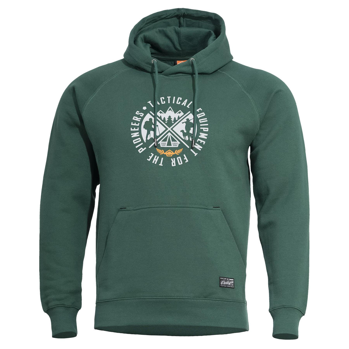 Pentagon Phaeton Hood мъжки суитшърт с качулка "Pioneers", SpringBok Green
