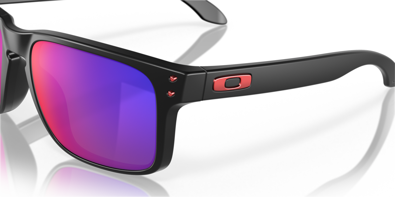Oakley HOLBROOK слънчеви очила с рамка Matte Black и со стъкла Positive Red Iridium, 57