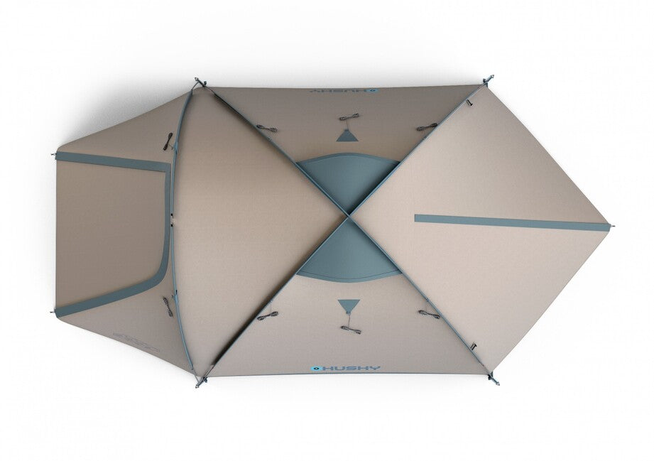 Husky Bizon 4 Classic family tent for 4 persons, light grey