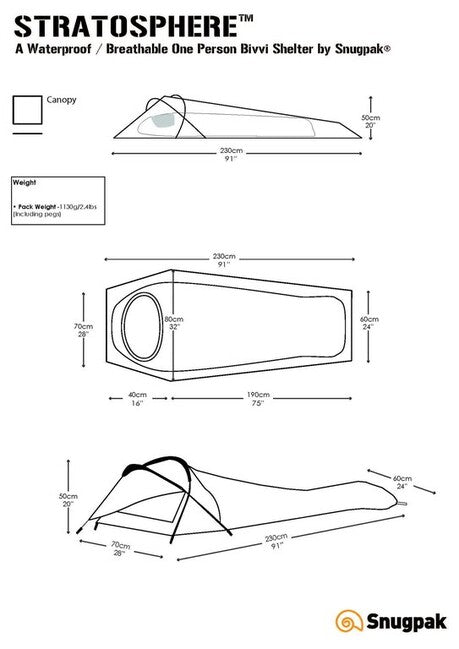 Snugpak Stratosphere бивачен биван, маслинен
