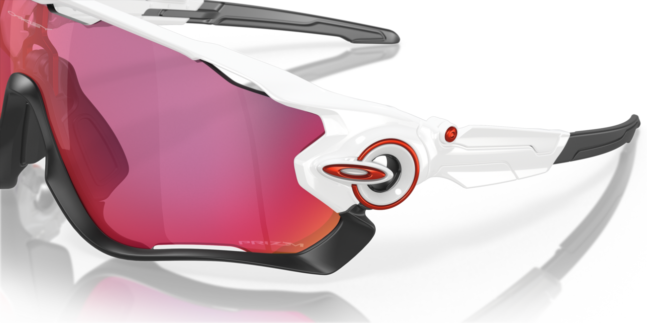 Oakley JAWBREAKER слънчеви очила с рамка Polished White и със стекла Prizm Road