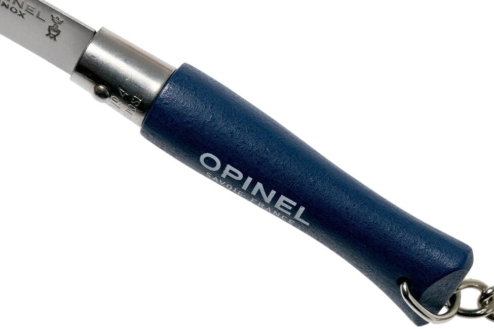 Opinel VRI N°04 сгъваем нож с ключодържател, тъмносиньо