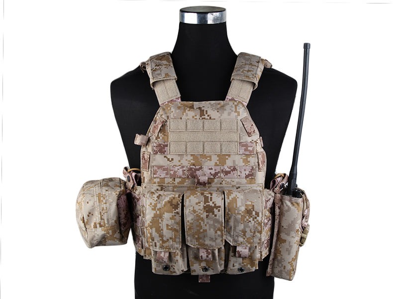 Emersongear LBT6094A носител на плаки 500D с 3 джобове, AOR1
