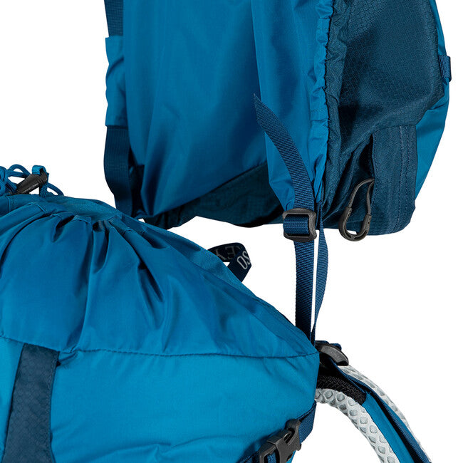 OSPREY ATMOS AG LT 65 туристическа раница, нощна смяна/скория син