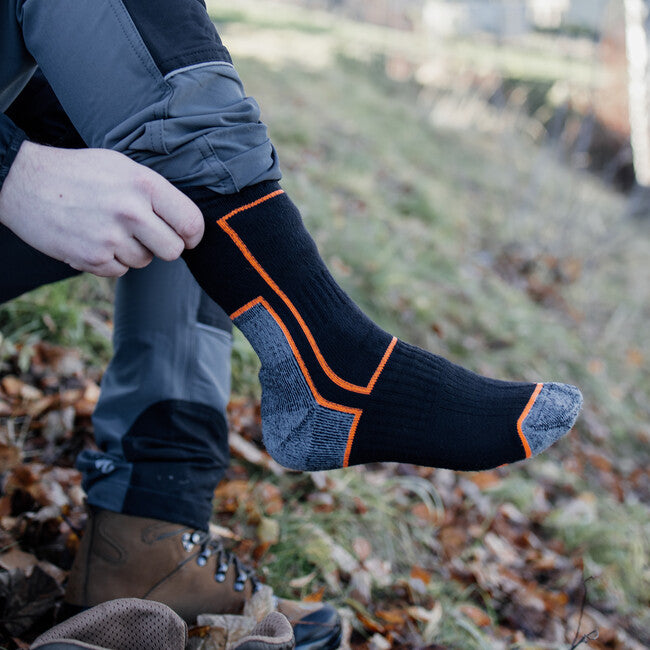 BENNON TREK Sock трекови чорапи, черна/оранжева