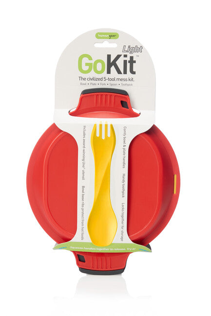 Humangear GoKit Basic обедар, черен-червен