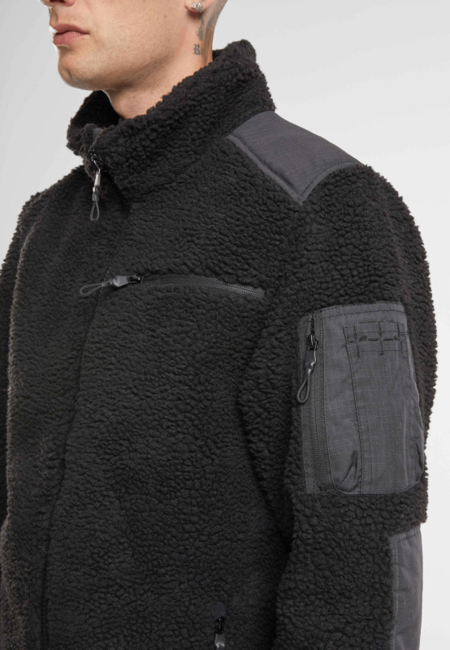 Brandit Ramble яке флисов мъжко Teddyfleece, черно