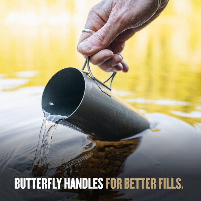 GRAYL UltraPress™ Purifier филтрираща бутилка Titanium, черна