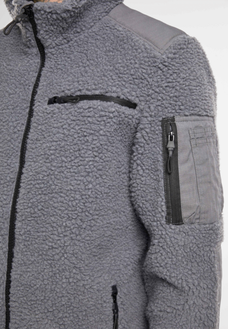 Brandit Ramble яке флисов мъжко Teddyfleece, антрацитово