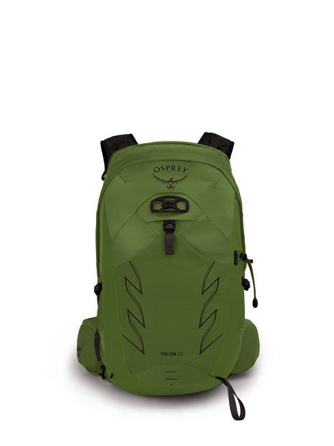 OSPREY TALON 22 туристическа раница, зелен колан/черен