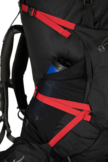 OSPREY AETHER PLUS 100 туристическа раница, черна