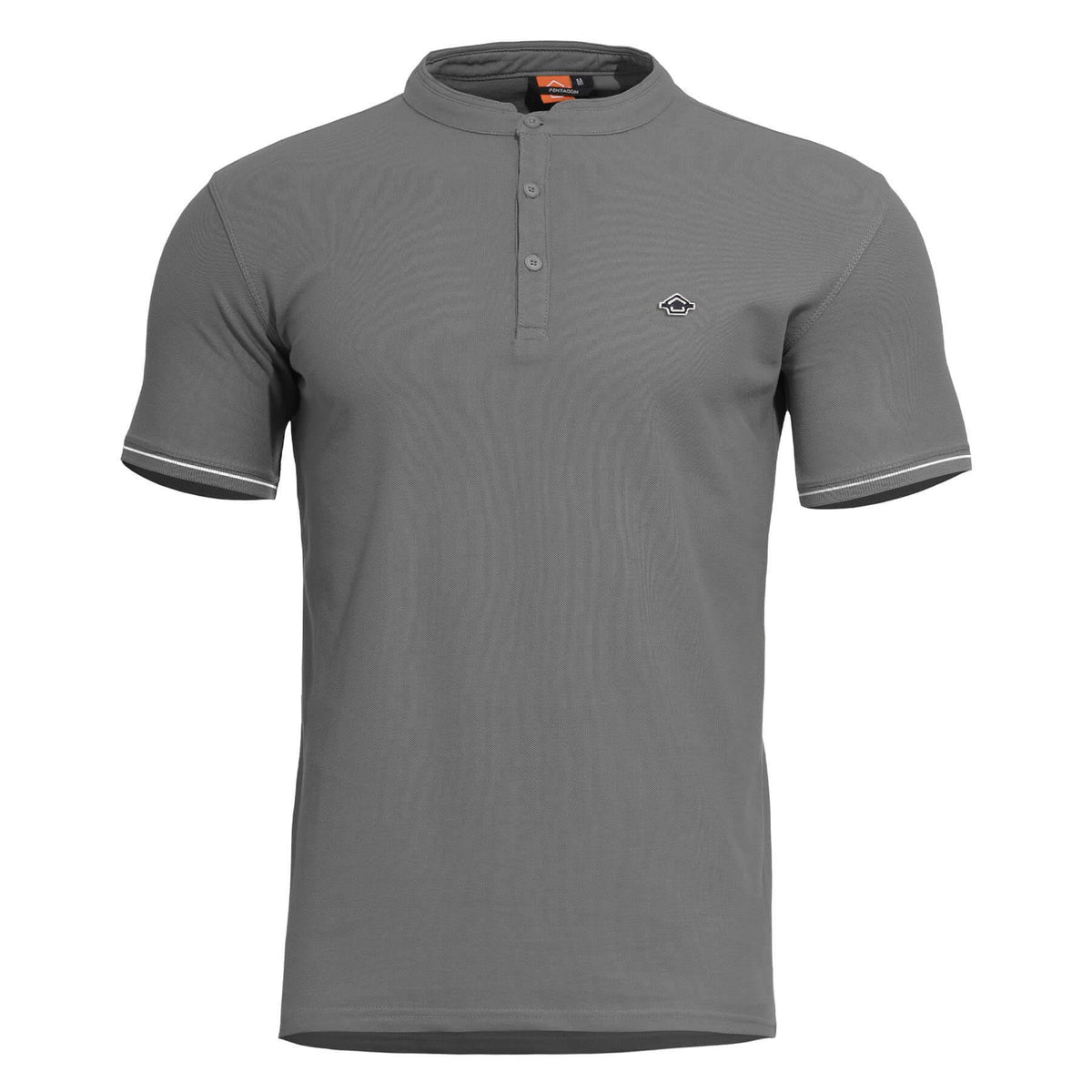 Pentagon Levantes Henley Stripes тениска, сива