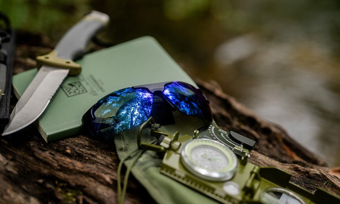 Wiley X Prime Слънчеви очила Captivate Polarized синьо огледало, глосово кристално сиво
