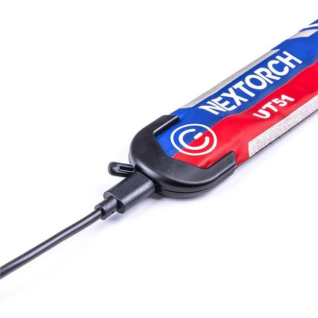 NexTorch® UT51 L мигаща безопасностна лента, червено-синя