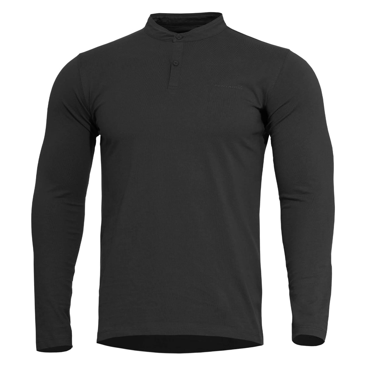 Pentagon Romeo Henley 2.0 тениска с дълъг ръкав, черна