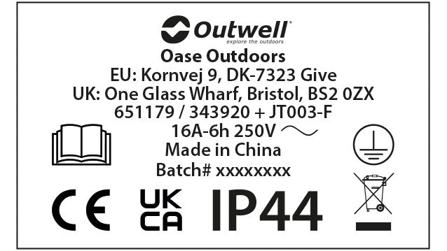 Outwell Opus конвертор адаптер 0.3 м.