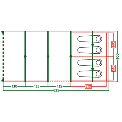Coleman Castle Pines L палатка за 4 лица
